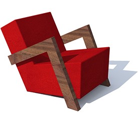 De Vorm Daddy`s Chair 3D Object | FREE Artlantis Objects Download